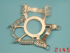 Perfect casting of three metal frames with Cast by Ti-Research ready for further processing